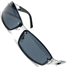 Berkut 1040136 Fully Modeled Sunglasses, Thin Frame, Immaculate Oraora Style, Eye Friendly, Date Glasses, silver/smoke