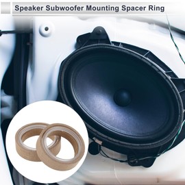 RATCHROLL 2 Set Universal Speaker Spacer Ring Tweeter Speaker Spacer Adapter Waterproof for 1.2" with Acrylic Washers Brown Wood