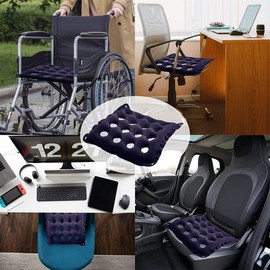 Seat Cushions for Pressure Relief - Ideal Waffle Cushion for Prolonged Sittin，Inflatable Seat Cushions, Office Chairs, Car Seats, Wheelchair Cushions,Ideal Seat Cushion - Purple