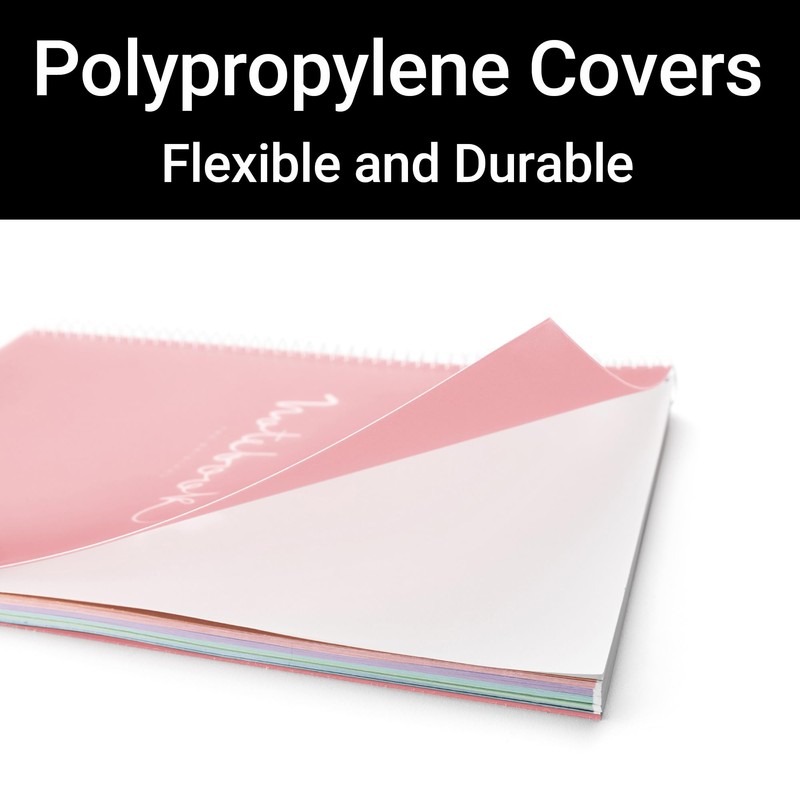 M MiquelRius, Lined 4 Subject Notebook, 11" x 8.5", 120