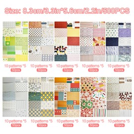 BLMHTWO 500 Pieces Scrapbook Paper, Scrapbooking Supplies Decoupage Paper Kit for Crafts DIY Room Decorating Background Making Magazine Clipping