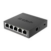 D-Link Ethernet Switch, 5 Port Gigabit Unmanaged Metal Desktop Plug