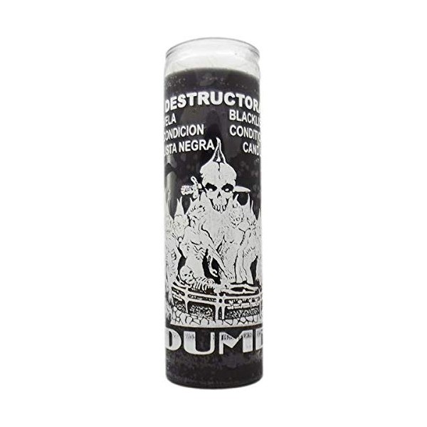 7 Day Glass Black List Dume Candle - Black