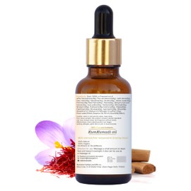 Blise organic Real Kumkumadi oil - 100% Pure and Natural, Chemical Free, Serum Oil, Made with Potent and Rare wild Herbs, Enriched with Saffron and sandalwood