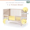 Pizuna 100% Cotton Fitted Cot Sheets Mellow Yellow, 400 Thread