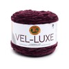 Lion Brand Yarn Vel-Luxe Hilado, una madeja, berenjena