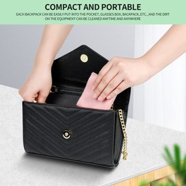 18 Pack Microfiber Cleaning Cloths (7" x 6") Multicolor Glasses Cleaning Cloth for Eyeglasses, Camera Lens, Cell Phones, Laptops, LCD TV Screens and More