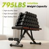 OLIXIS Adjustable Weight Bench for Full Body Strength Training, Foldable