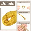 sourcing map Metallic Cord,2mmx90m Gold Ornaments Strings Metallic Non Stretch