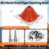 #2 Metal Roof Pipe Flashing Boot, Metal Roofing Pipe Flashing