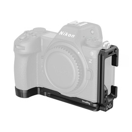 SMALLRIG L-Shape Plate for Nikon Z 6III, L-Bracket L-Bracket for Arca-Swiss with 1/4"-20 Thread Holes, QD Socket, Hot Shoe Mount, Supports Horizontal and Vertical Shooting - 4523