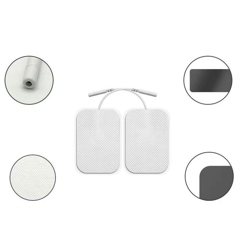 40pcs 2mm Aperture Electrode Massage Patches Self Adhesion Replacement Massager