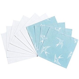 Windelmanufaktur Eco Fabric Wet Wipes, Washable, Reusable Cotton Wipes (Swallows)