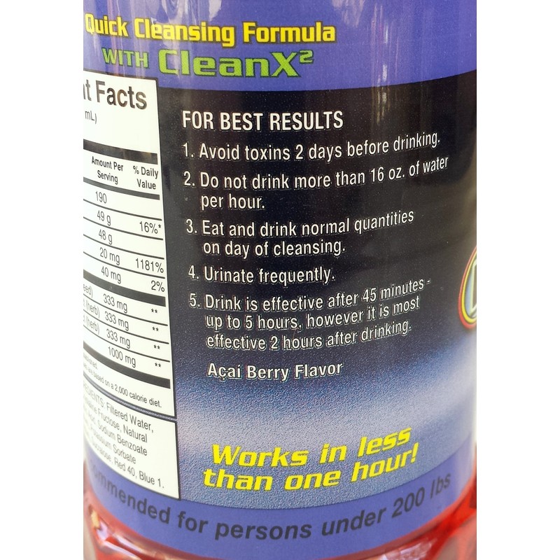 Champ Flush Out Detox Drink - Blueberry by Champ
