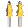 Architectural Router Bit, 1/2 Inch Shank Fishtail Handrail Router Bit