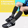 Children's Football Shin Pads, Men's Football with Non-Slip Sleeves, Durable