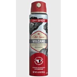 Old Spice 1 New Old Spice VOLCANO With Cedar Notes, Antiperspirant Dry Spray, XL 4.3 oz