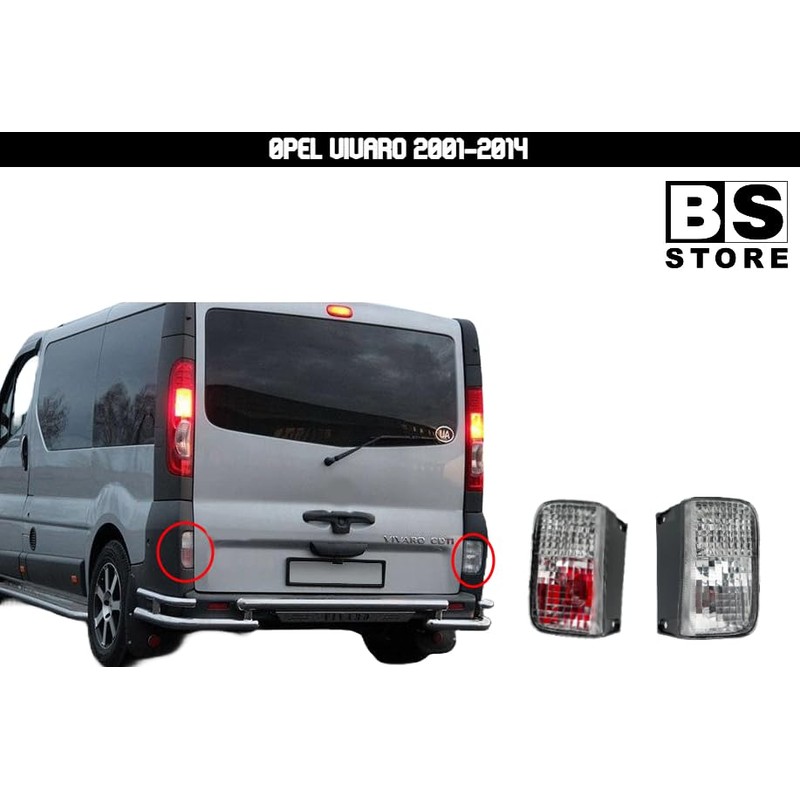 BSSTORE® Fog Light / Reverse Gear Compatible with Vivaro 2001-2014/Trafic