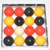 TGA Sports Billiard Balls Red, Yellow& Black Pool Ball Set