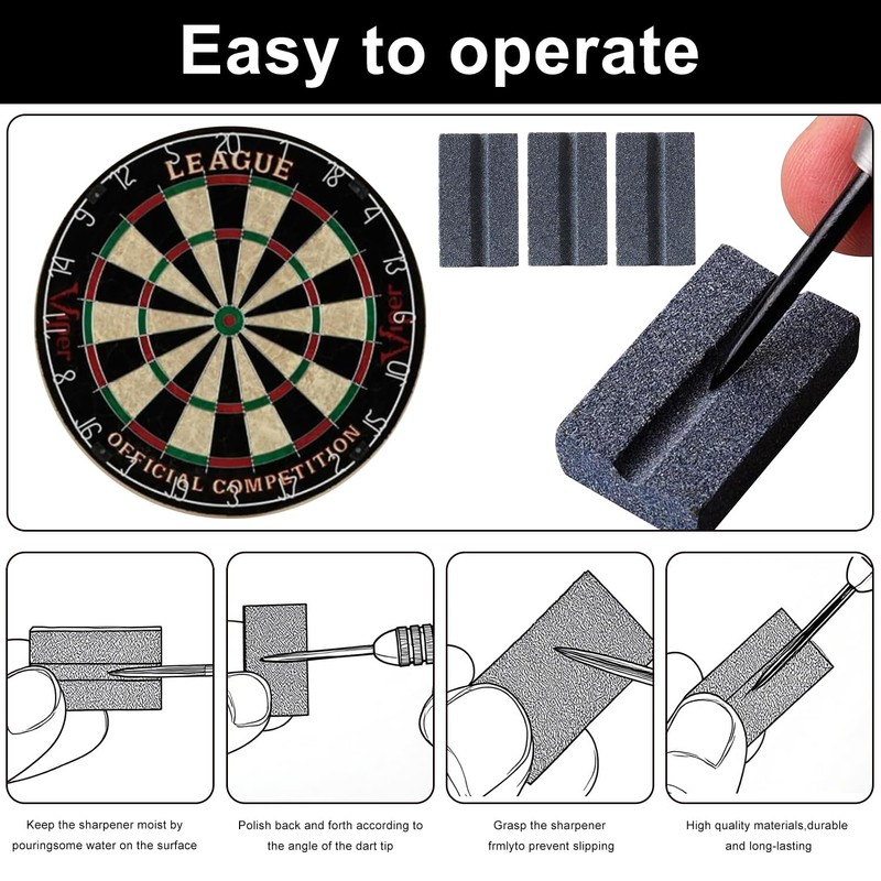 4 Pack Dart Sharpener Tool for Soft Tip & Steel