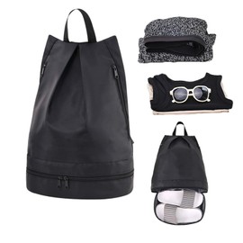 ZHYUAN Waterproof Pool Dry Wet Bag, Waterproof Bag, Adjustable Shoulder Strap, Dry and Wet Separation, Travel Backpack with Large Capacity, Swimming Backpack for Beach, Swimming