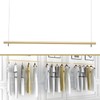 DDBESSIC Gold Ceiling Drying Rack Closet Rods 40''L Pipe Garment