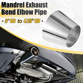 X AUTOHAUX Car Mandrel Exhaust Bend Elbow Pipe 304 Stainless Steel Concentric Reducer 3" OD to 4.25" OD 2pcs