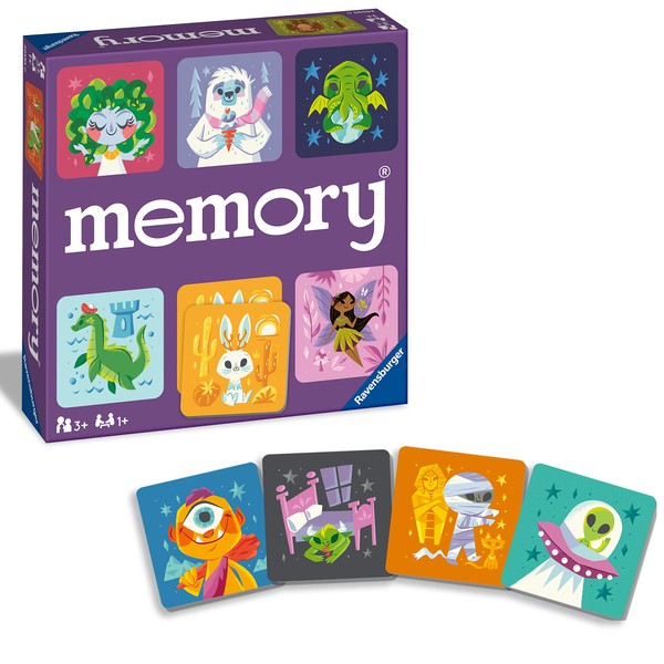 Ravensburger Cute Monsters Memory Game for Boys & Girls Age 3 & Up! - A Fun and Fast Monster Matching Game
