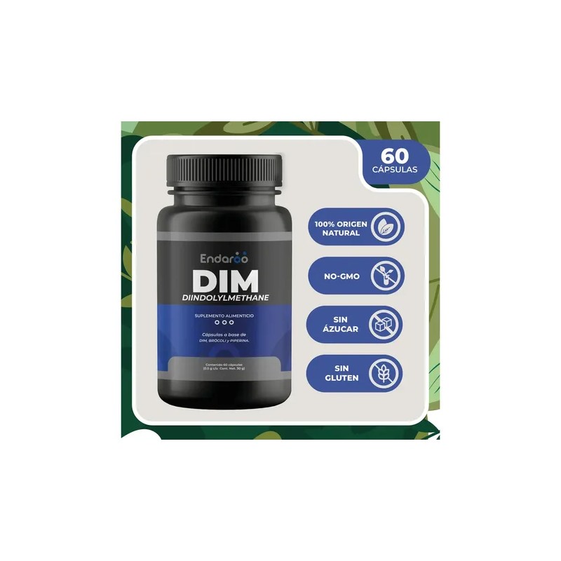 Dim 60 Cápsulas 300 Mg | Diindolilmetano Sin Sabor