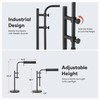 VONLUCE Rustic Desk Lamp, Adjustable Industrial Style Metal Table Lamp,