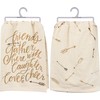Primitives by Kathy Glitter Kitchen Towel - Friends Gather Here