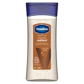 Vaseline Intensive Care Cocoa Radiant for Glowing Skin Body Gel Oil Made with Pure Cocoa Butter + Replenishing Oils 6.8 oz