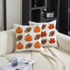 TAJWE Fall Pillow Covers 18x18 Inch Set of 2 Pumpkins