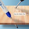 BetterJonny 16Pcs Deep Hole Marker Pens, 30mm Waterproof Long Head