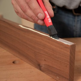 Sili-Brush - Silicone Glue Brush with Applicator (1" and 1/2" Brushes) Glue Dries and Peels Off. Ideal for Wodworking, Arts, Crafts, Around The Home and Hobbyists. Tips Made from Silicone Rubber. …