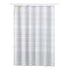French Connection Medium Gray Shower Curtains - 13 Piece Dobby