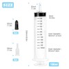 Syringe 150 ml, 2 Pack Syringes Large Plastic Measuring Syringe