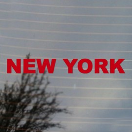 New York City Vinyl Decal (Real Red)