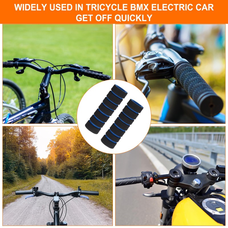 sourcing map 2 Pairs Bike Handlebar Grips 0.78" Model Comfortable