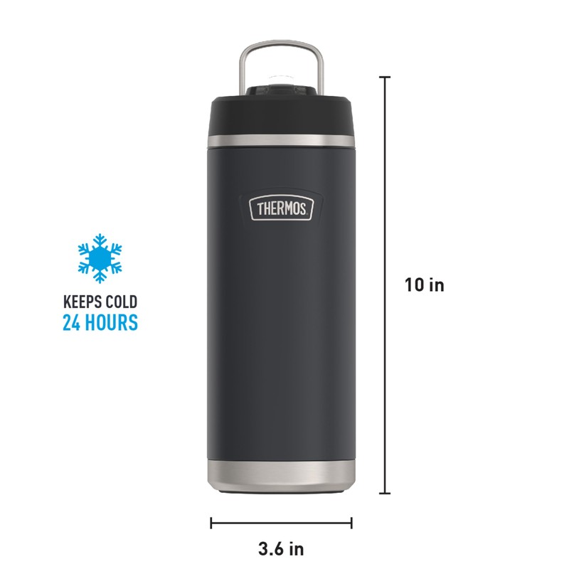 ICON SERIES BY THERMOS Stainless Steel Water Bottle with Straw
