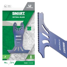 SMART Trade Series 70mm Drywall/Plasterboard Cutting Multi-tool Blade. Suitable for most Multi-tools, Universal Open-Back