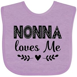 inktastic Nonna Baby Clothes Grandchild Baby Bib Lavender 3ab8a