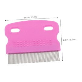 Hohopeti 2pcs Fine Tooth Combs for Dandruff Removal Hairdressing Tool Scalp Massage Feature for Portable and Safe Design