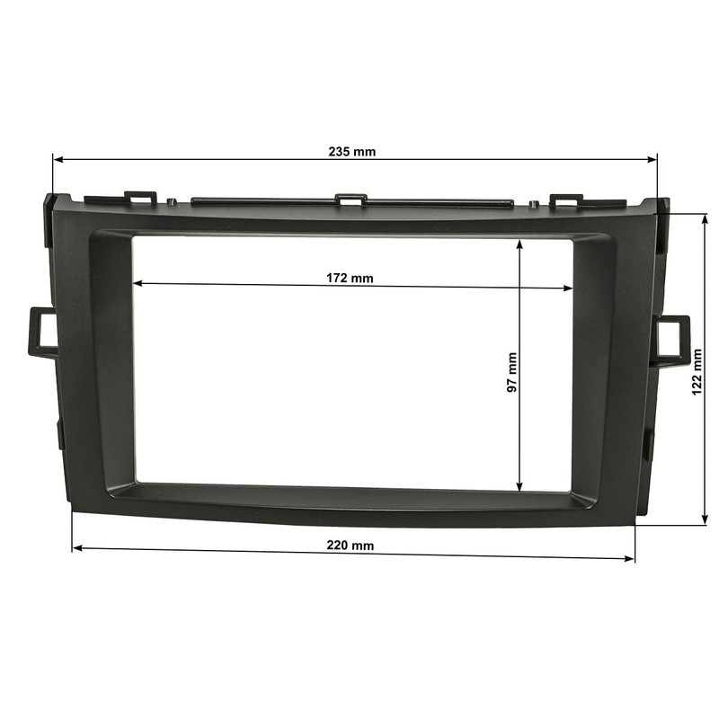 tomzz Audio 2455-087 Double DIN Radio Faceplate Compatible with Toyota