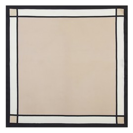 CHIC DIARY Women's Elegant Neckerchief Square Scarf Women's Head Scarf Checked Scarf Business Scarf Handkerchiefs Bandana, 60 x 60 cm, beige