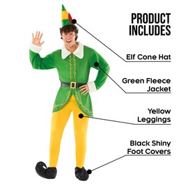Morph - Elf Costume Adult Men - Elf Costume Man - Adult Elf Costume Men - Elf Mens Costume - Male Elf M