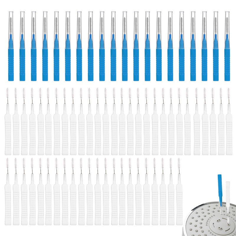 70pcs Shower Head Cleaner Tool Kit, 2 Designs Bathroom Small