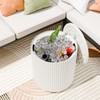 Trygoal Outdoor Cooler Side Table, 2-in-1 Ice Chest Cool Side
