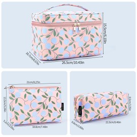 MAANGE 3PCS Makeup Bag Waterproof Travel Cosmetic Bag Portable Makeup Organizer Bag Large Capacity Toiletry Bag Multifunctional Storage Make Up Bag for Women Girls