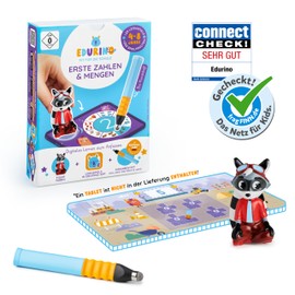 Edurino Robin Starter Set Numbers & Quantities from 4 Years - Level 1 Including Stylus | Numbers 0-10 | First Calculation | Geometric Shapes